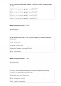 Economics 243 Test