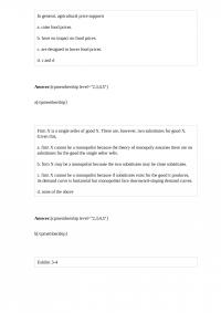 ECON 791 In general agricultural