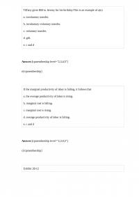Economics 118 Homework