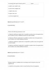 MicroEconomic 174 Quiz 1