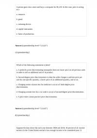 MicroEconomic 879 Quiz 3