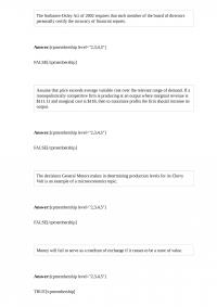 MicroEconomic 866 Quiz 2