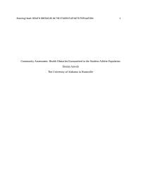 Health Obstacles Encountered in the Student-Athlete Population