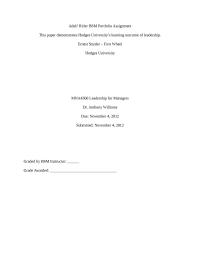 Adolf Hitler BSM Portfolio Assignment