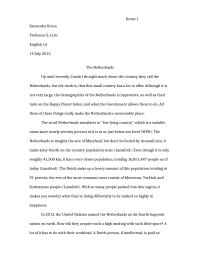 The Netherlands Research Essay