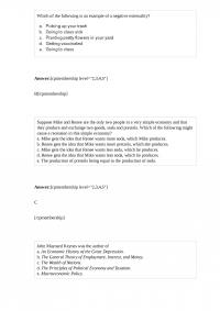 Economics 146 Quiz 3