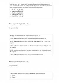 ECON E 339 Test 2