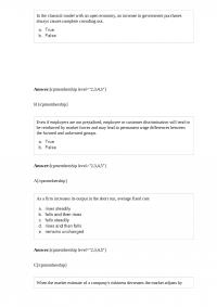 Economics 458 Quiz