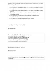 Economics 300 Final