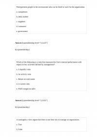 BUA 331 Test 2