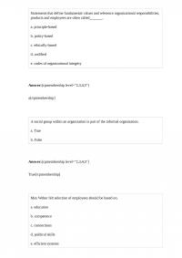 PRST 262 Test 1