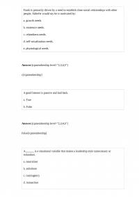 BUS 396 Quiz 3