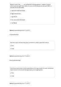 Management 737 Quiz 1