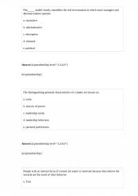 Management 633 Test