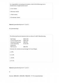 Acct 168 Quiz