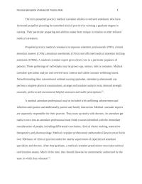 Personal perception of Advanced Practice Role