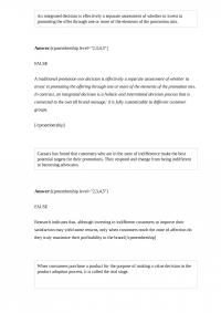 Marketing 589 Quiz 3