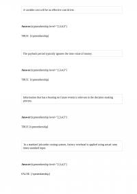 ACT 685 A variable cost will be an
