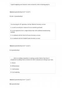 Accounting 119 Final