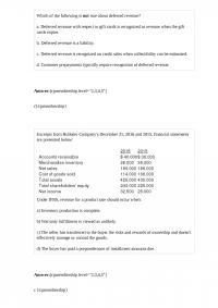 Acct 235 Which of the following is