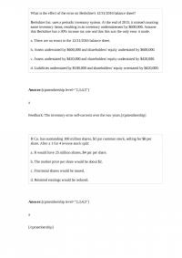 Accounting 261 Homework
