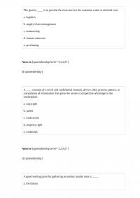 Management 541 Midterm
