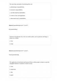 BUSMKT 271 Quiz 3