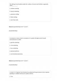BUSMKT 650 Midterm 2