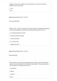 Marketing 612 Quiz 1