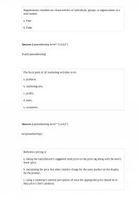 Marketing 382 Homework