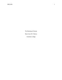 The Meaning of Dreams