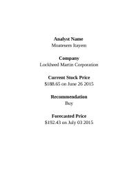 Lockheed Martin Corporation