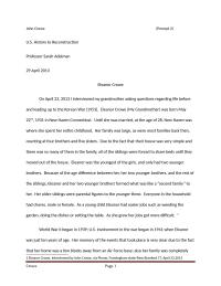U.S. History to Reconstruction