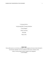 Literature review business ethics