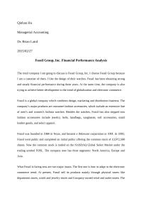Fossil Group, Inc. Financial Performance Analysis