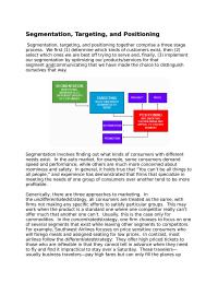 Segmentation Targeting and positioning
