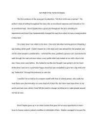 Analysis Reflection – Just Walk On By
