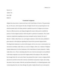 Constitution Assignment