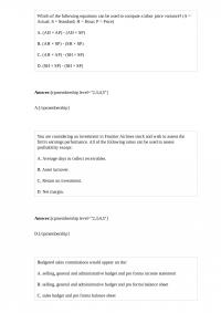 Accounting 633 Quiz