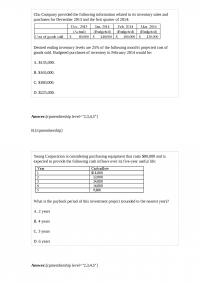 Accounting 442 Final