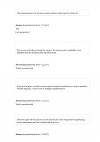 Business 604 Quiz 1