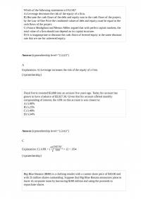 Fin 518 Test 2