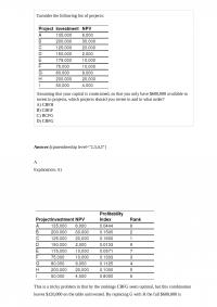 Fin 593 Consider the following