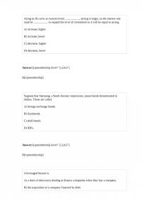 FIN 845 Quiz
