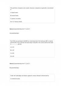 FIN 658 Quiz