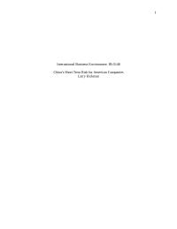 Effect of Stock Market Shift on Business in China