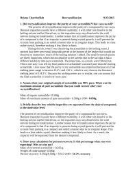 Recrystallization