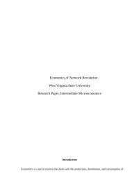 Economics of network revolution