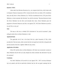 IRAC Analysis