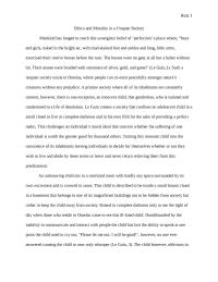 Ethics in a Utopian Society